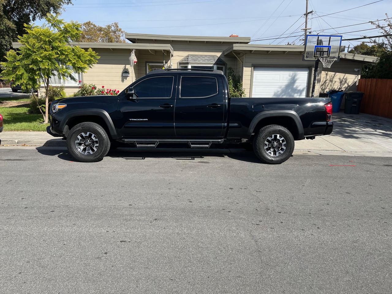 Black Toyota Tacoma detailed